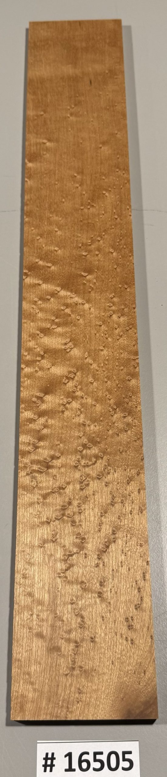Fingerboard-#16505-4A Grade-Roasted Birdseye Maple-21"x3"x.33"