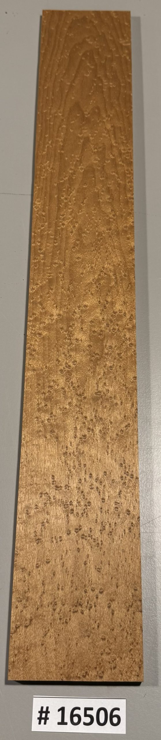 Fingerboard-#16506-4A Grade-Roasted Birdseye Maple-21"x3"x.33"