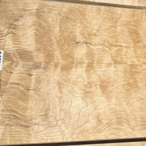 Drop Top-#17050–Curly Spalted Birch Tele Size 17.25"x16"x.582"