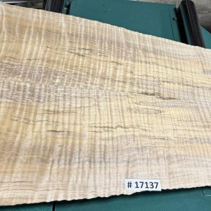Drop Top-#13137–5A/Master Red Leaf Spalted Tiger Maple 23.75”x17”—14”—11.25”x.285”