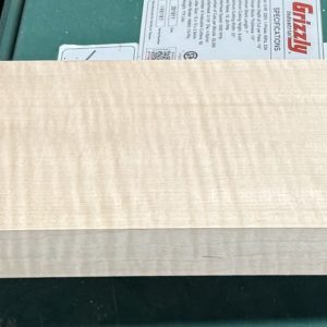 Neck Blank-# 17330—2A Grade Red Leaf Flame Maple Quarter Sawn 28.50”x4.50”x1.25”