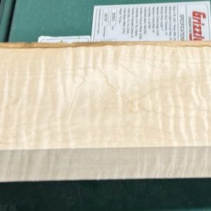 Neck Blank-# 17335—3A Grade Red Leaf Flame Maple Flat Sawn 31.50”x4.87”-4.25”x1.25”