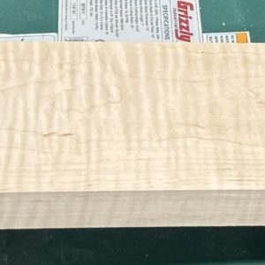 Neck Blank-# 17339–3A Colored Flame Maple Flat Sawn 37”x5.50”x1.25”