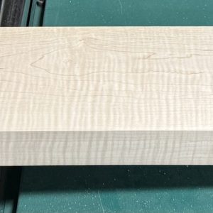 Neck Blank-# 17360—3A Grade Colored Red Leaf Flame Maple Flat Sawn 37.50”x5.50”—5.25”x1.75”