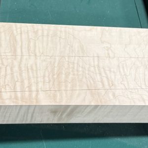 Neck Blank-# 17363—4A Grade Red Leaf Flame Maple Flat Sawn 32”x4.75”—2”x2”