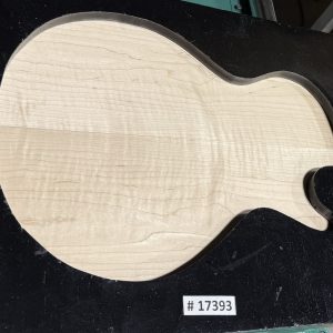 Carved Top-# 17393—1A Grade Red Leaf Flame Maple 20”x14.75”x.89”