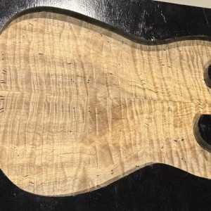 Drop Top-# 17423—5A Grade Thick Spalted Red Leaf Flame Maple 23.50”x15”—12”—14”x.50”