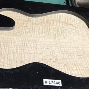 Drop Top-# 17448—5A Grade Colored Red Leaf Value Flame Maple 19”x13.25”x.26”