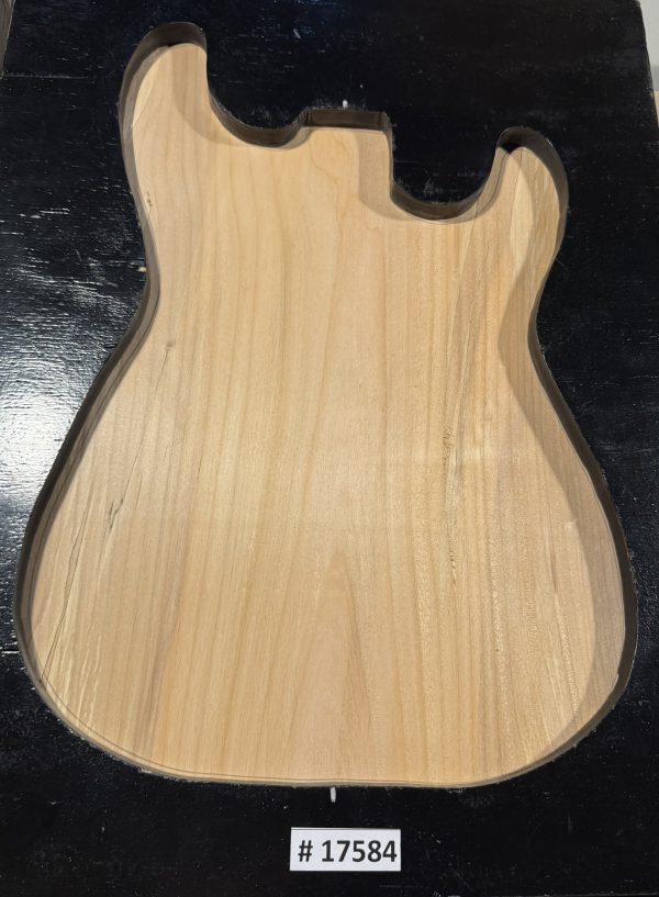 Body Blank-# 17584—Rainbow Alder 1-Piece 23”x13.50”—13.25”—13.75”x2”—- 2.30 LBS/BF