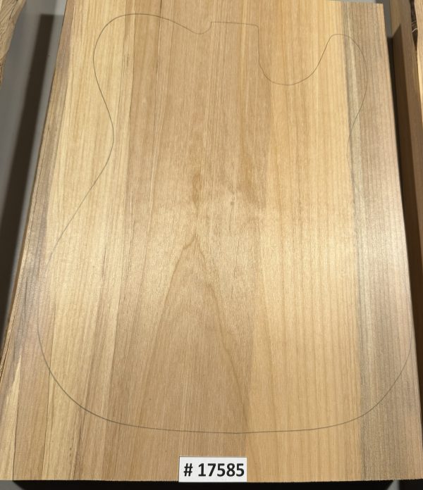 Body Blank-# 17585—Rainbow Alder 1-Piece 18.75”x14”—13.75”x2”—- 2.49 LBS/BF