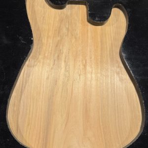 Body Blank-# 17586–Rainbow Alder 1-Piece 24”x14”x13.25”x12.50”x2”—- 2.39 LBS/BF