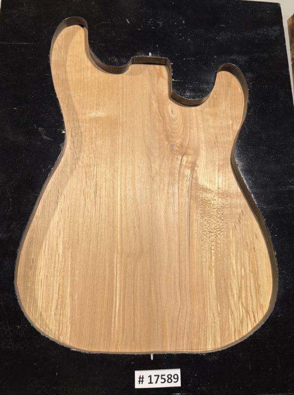 Body Blank-# 17589–B-Grade Rainbow Alder 1-Piece 21.75”x15.75”—15.50”x1.77”—2.32 LBS/BF