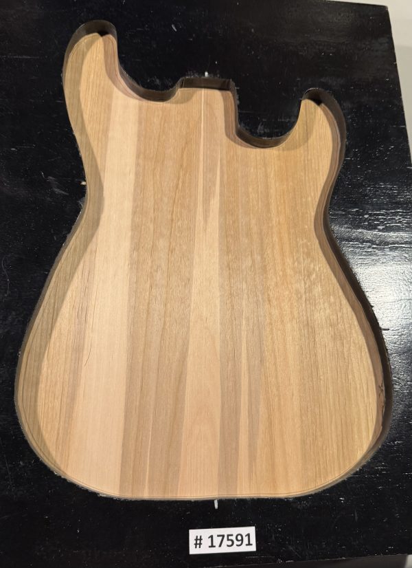 Body Blank-# 17591—Rainbow Alder 1-Piece 23.75”x14.25”—12.75”—12.50”x2”—-3 LBS/BF - Image 2