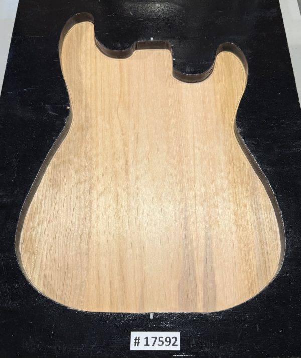 Body Blank-# 17592–Rainbow Alder 1-Piece 24”x14.75”—13”x2”—2.84 LBS/BF
