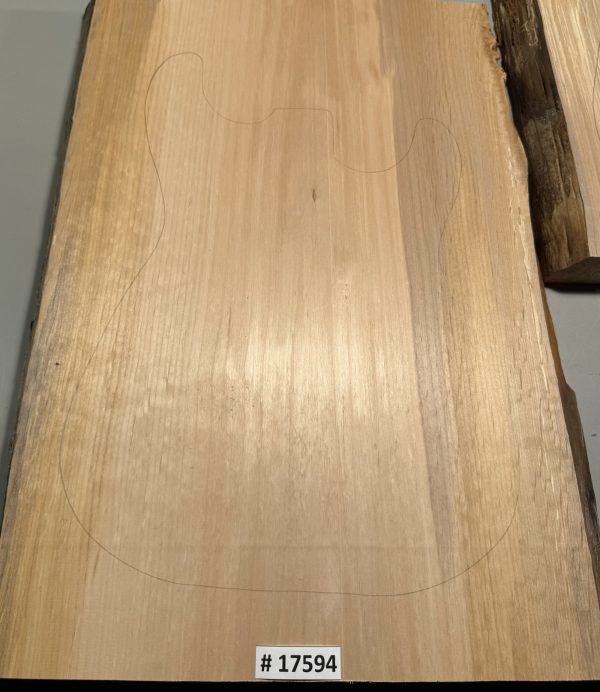 Body Blank-# 17594—Rainbow Alder 1-Piece 23.50”x15.50”-15.25”x1.91”—-2.75 LBS/BF - Image 3