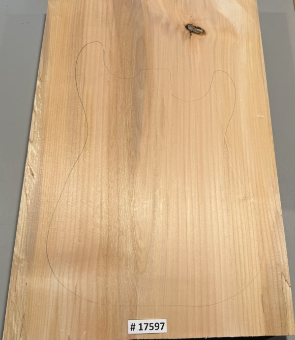 Body Blank-# 17597—Rainbow Alder 1-Piece 24”x16”x1.93”—2.15 LBS/BF - Image 2