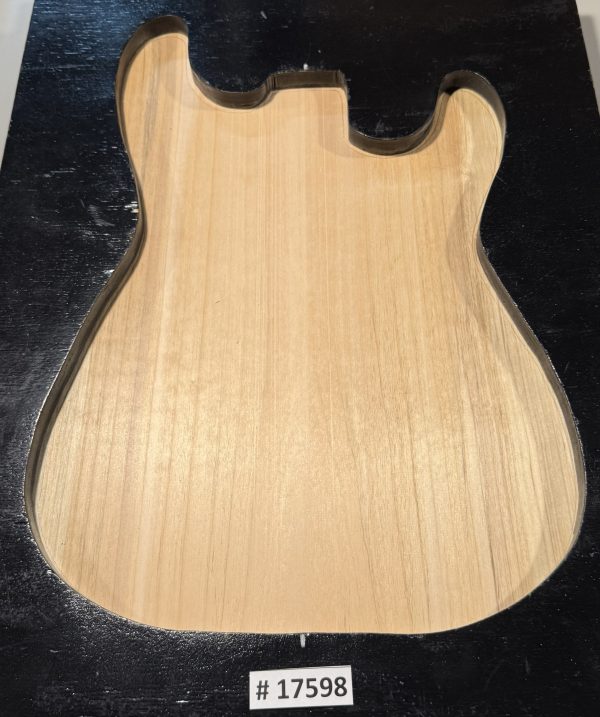 Body Blank-# 17598—Rainbow Alder 1-Piece 23.25”x14.75”—15”—13.75”x2”—-2.39 LBS/BF