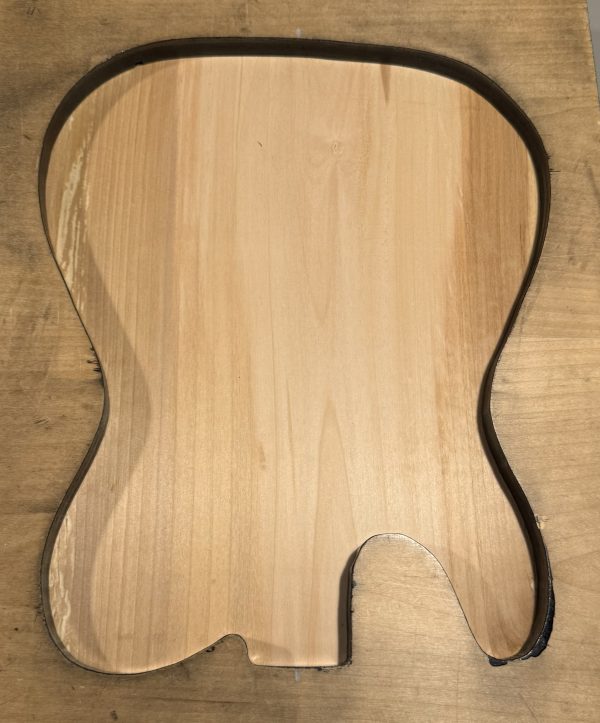 Body Blank-# 17600—B-Grade Rainbow Alder 1-Piece 22”x13.25”-13”x1.95”—-3.36 LBS/BF - Image 3