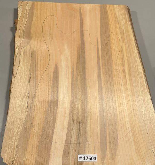 Body Blank-# 17604—Rainbow Alder 1-Piece 22.75”x18.50”—16.75”x2”—-2.24 LBS/BF - Image 2