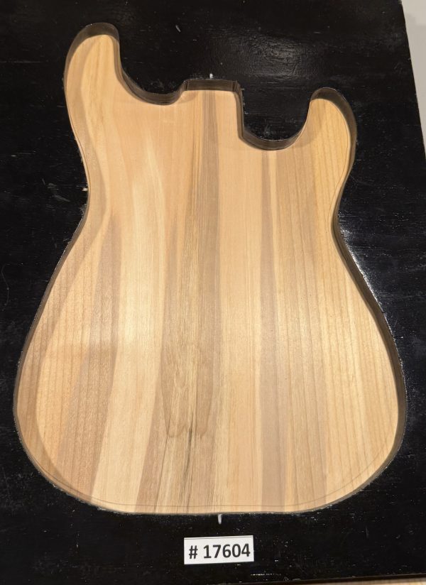 Body Blank-# 17604—Rainbow Alder 1-Piece 22.75”x18.50”—16.75”x2”—-2.24 LBS/BF