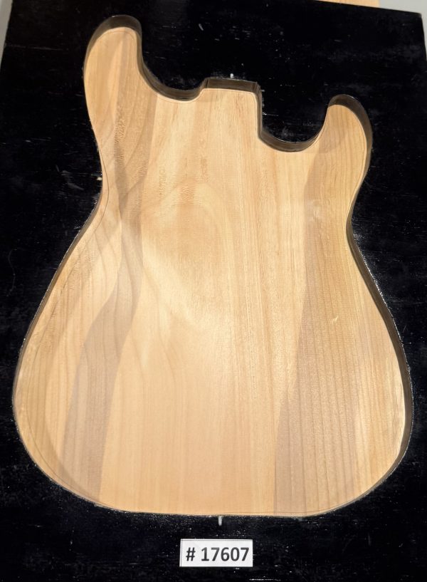 Body Blank-# 17607—B-Grade Rainbow Alder 1-Piece 23.75”x15.75”—14.25”x1.84”—-2.28 LBS/BF