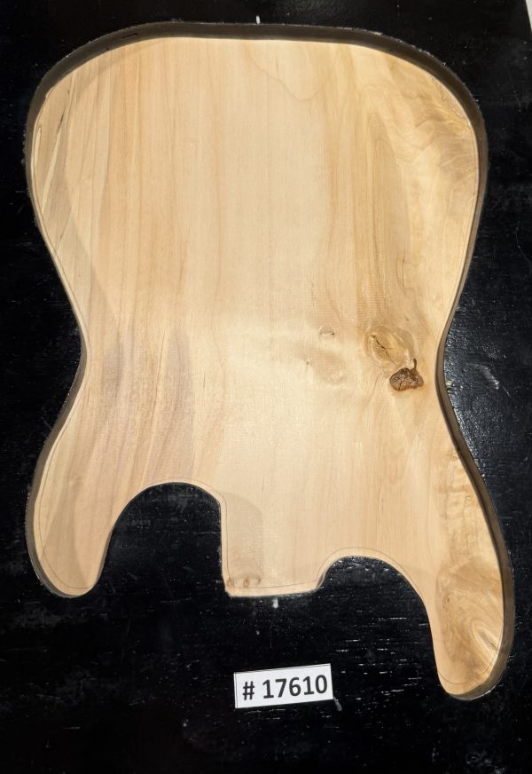 Body Blank-# 17610—B-Grade Rainbow Alder 21.50”x14.25”—14”—13.75”x1.85”—-2.46 LBS/BF - Image 2
