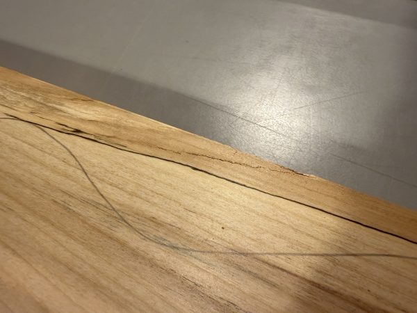 Body Blank-# 17611—B-Grade Rainbow Alder 1-Piece 22.25”x13.25”—13”x1.84”—-2.60 LBS/BF - Image 4