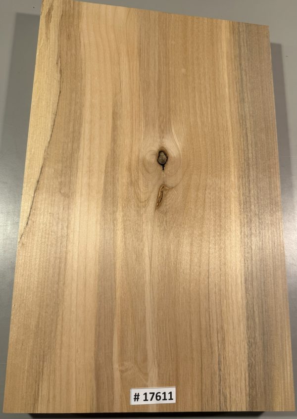 Body Blank-# 17611—B-Grade Rainbow Alder 1-Piece 22.25”x13.25”—13”x1.84”—-2.60 LBS/BF - Image 3