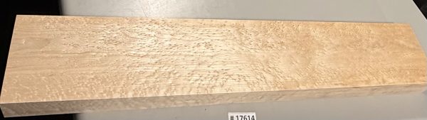 Neck Blank-# 17614—5A Grade Colored Birdseye Maple 33”x5.5”x2.21” - Image 2
