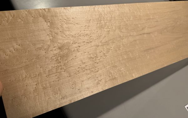 Neck Blank-# 17617—4A Grade Colored Birdseye Maple 30”x9”—8”x1.21” - Image 2