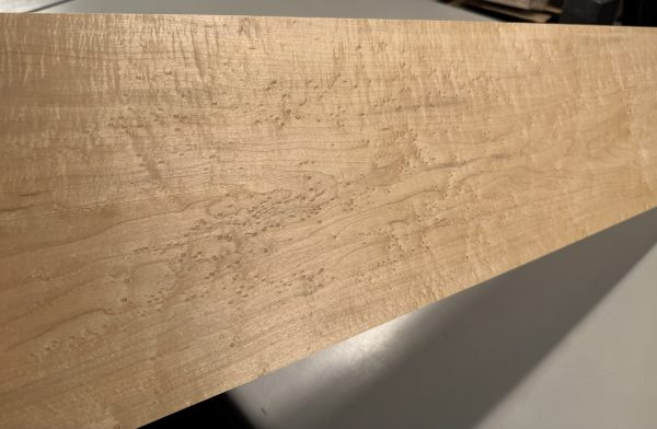 Neck Blank-# 17617—4A Grade Colored Birdseye Maple 30”x9”—8”x1.21” - Image 4