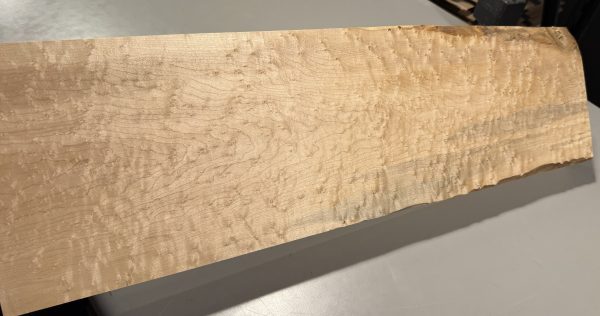 Neck Blank-# 17618—5A Grade Colored Birdseye Maple 31”x9.5”—8”x2.21” - Image 2