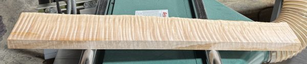 Neck Blank-# 17613—5A Grade Big Leaf Flame Maple Rift Sawn 31.50”x4.5”—4”—3.5”x1.17” - Image 3