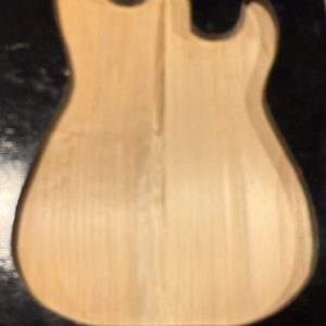 Body Blank-# 17644—3-Piece Glued Paint Grade Rainbow Alder 19.75”x17”x1.75”—2.34 LBS/BF