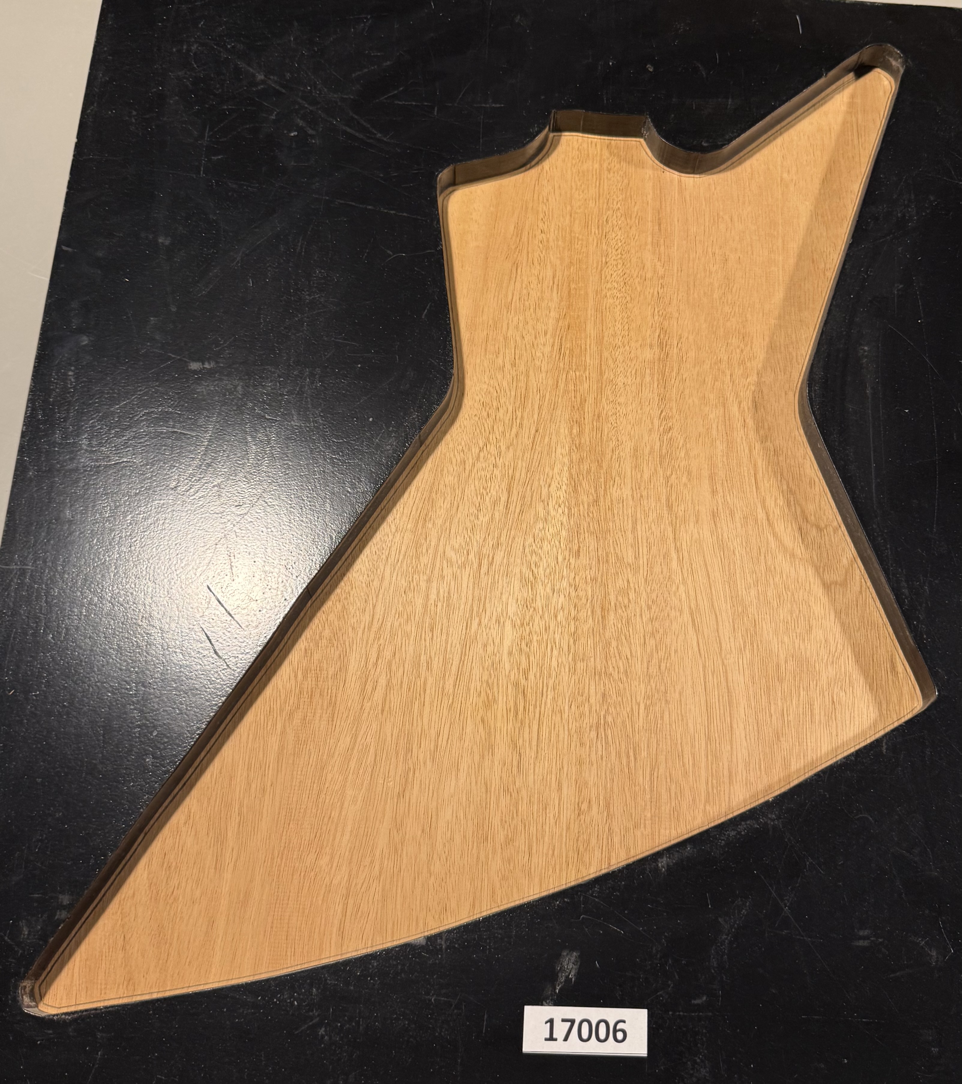 Body Blank-# 17006–Explorer Size Spanish Cedar 2-Piece Glued Light Weight 24”x21.75”x1.85”—2.47 LB/BF - Image 3